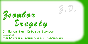 zsombor dregely business card